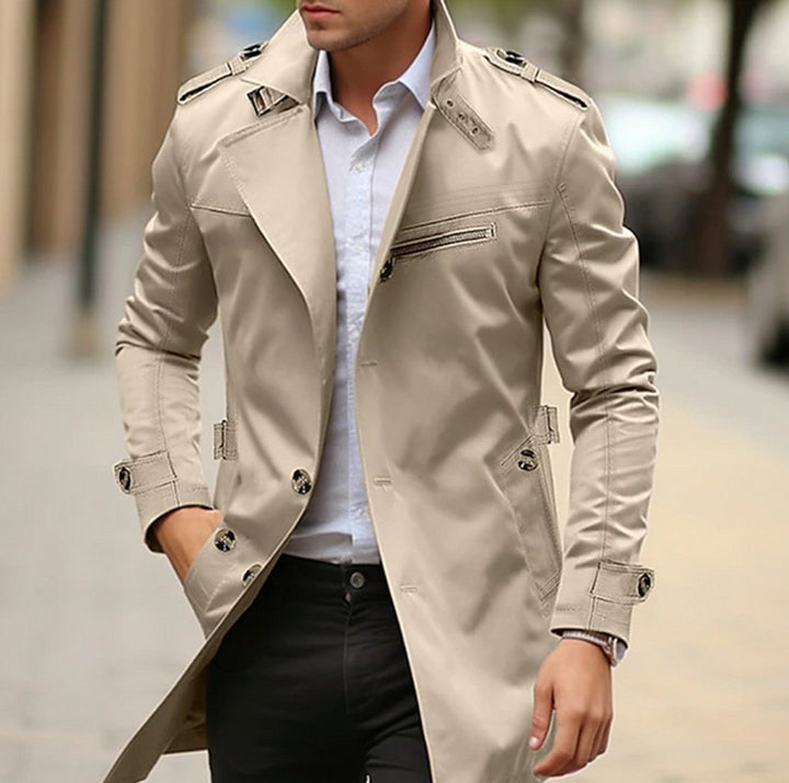 Oscar | Herre Slim Fit Trenchcoat med Bælte
