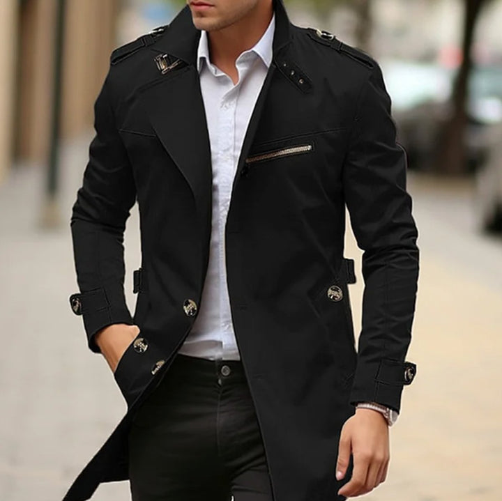 Oscar | Herre Slim Fit Trenchcoat med Bælte