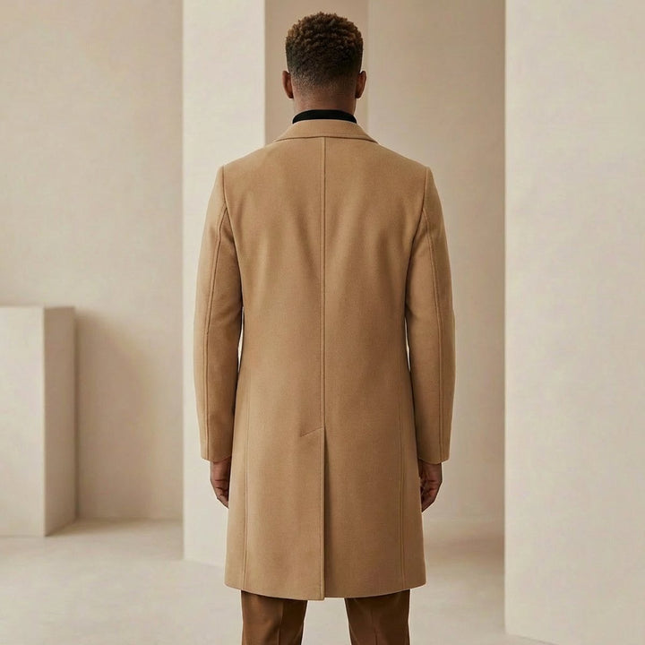 Noah | Herre Slim Fit Uldfrakke med Reverskrave