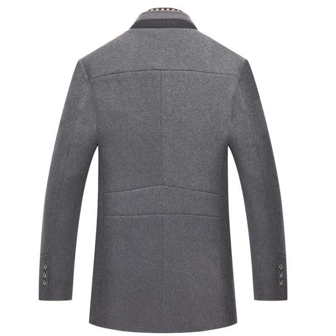 Oliver | Herre Slim Fit Frakke med Aftagelig Krave
