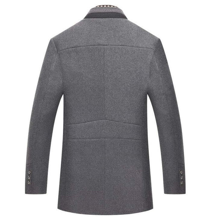 Oliver | Herre Slim Fit Frakke med Aftagelig Krave