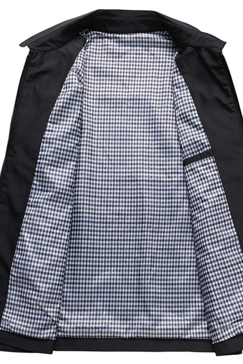 George | Herre Harrington Jakke med Ternet For
