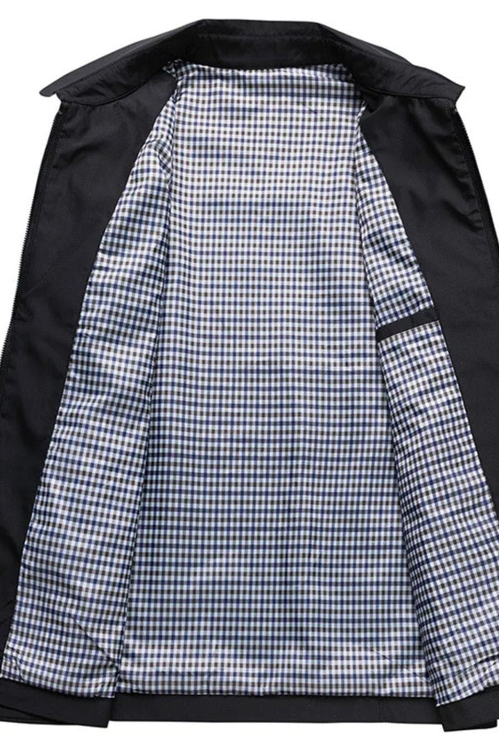 George | Herre Harrington Jakke med Ternet For