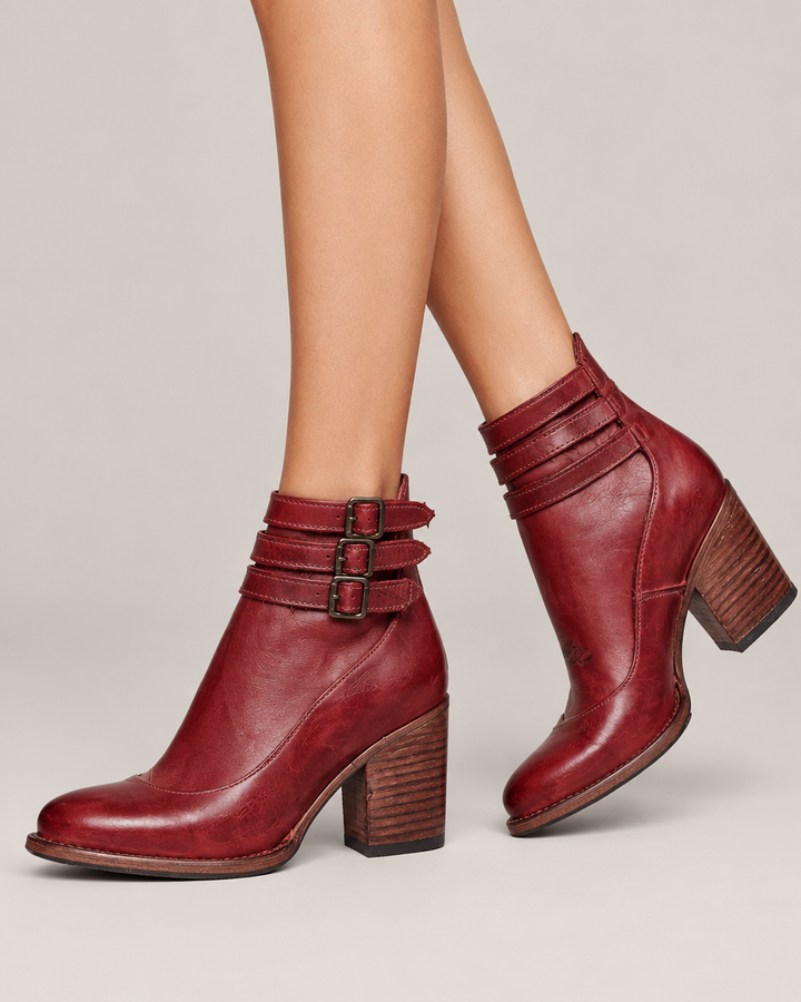 Scarlett western ankelstøvler – Rød