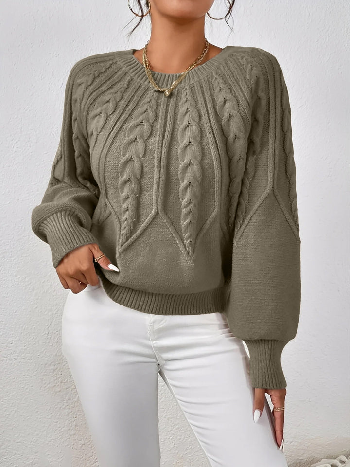 Adelgunde | Oversized Strickpullover mit Rundhalsausschnitt