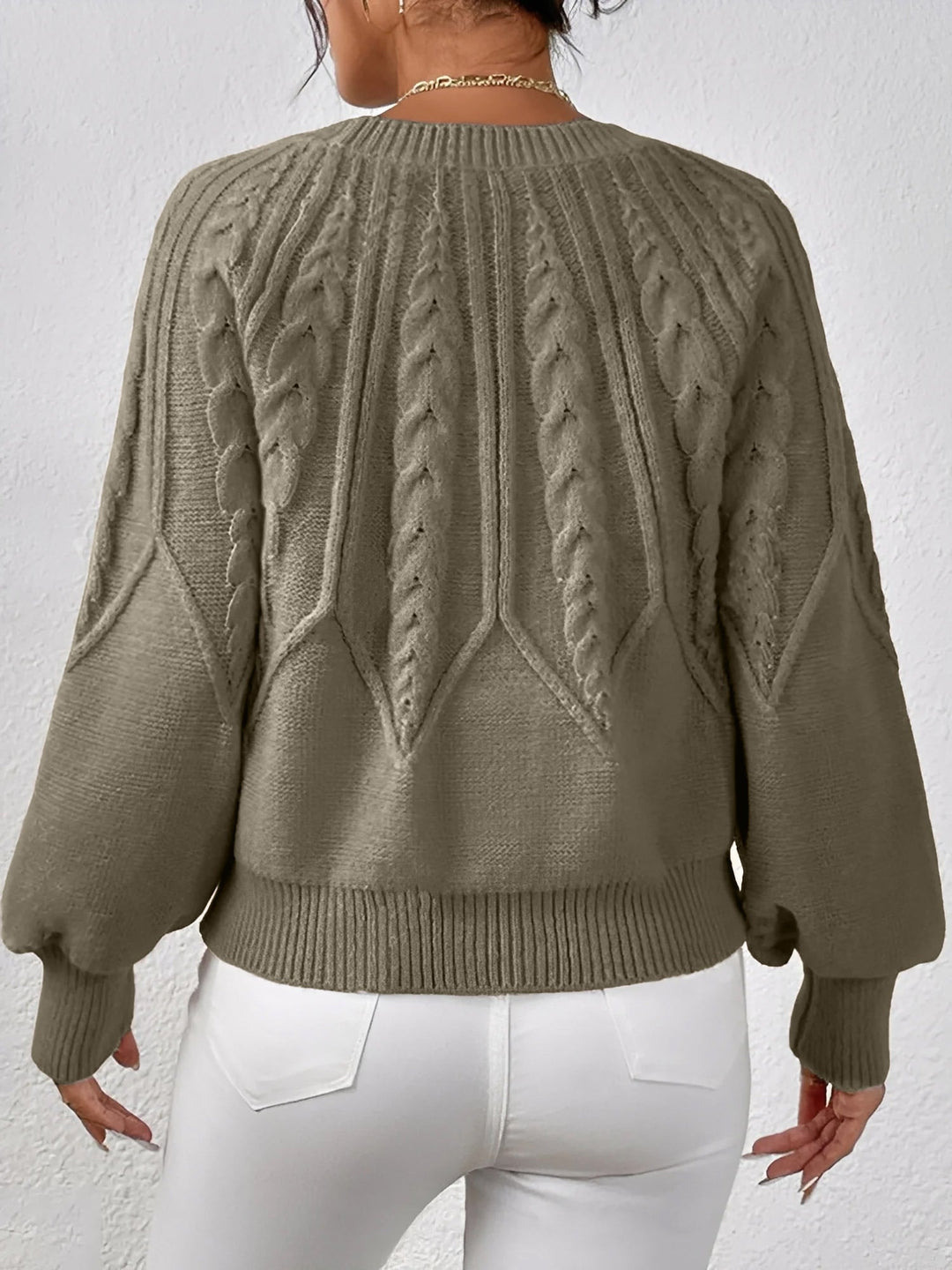 Adelgunde | Oversized Strickpullover mit Rundhalsausschnitt