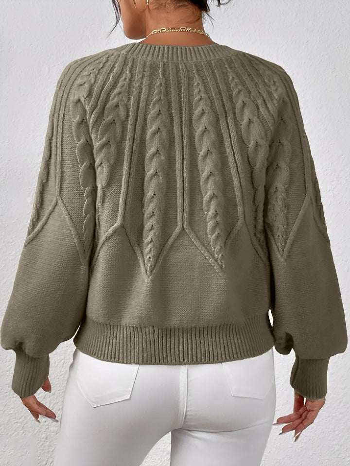 Adelgunde | Oversized Strickpullover mit Rundhalsausschnitt