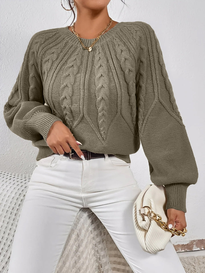 Adelgunde | Oversized Strickpullover mit Rundhalsausschnitt