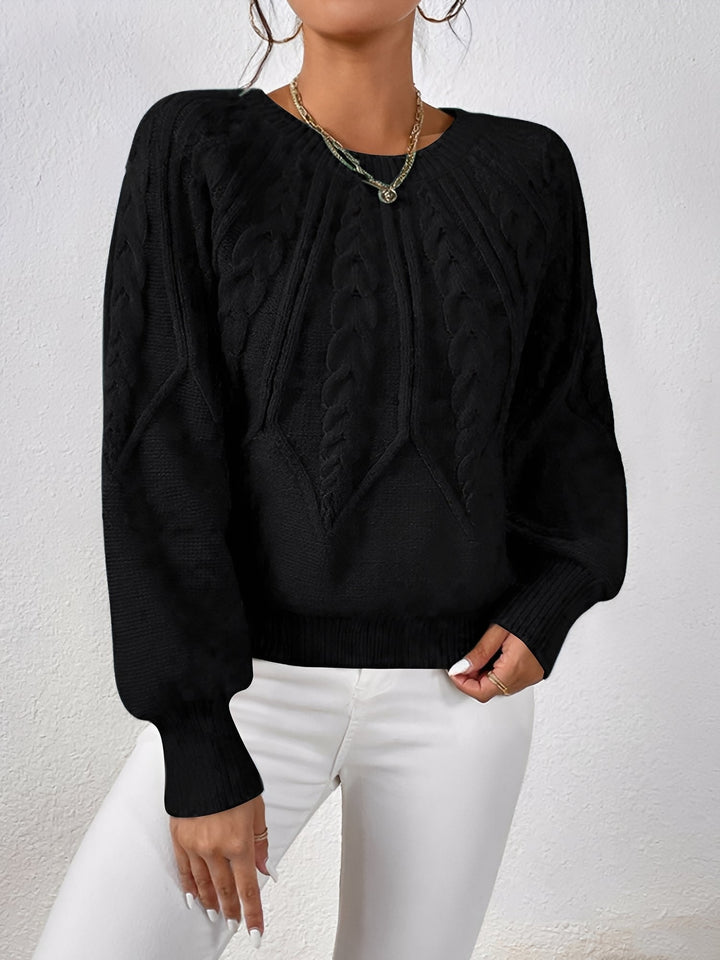 Adelgunde | Oversized Strickpullover mit Rundhalsausschnitt