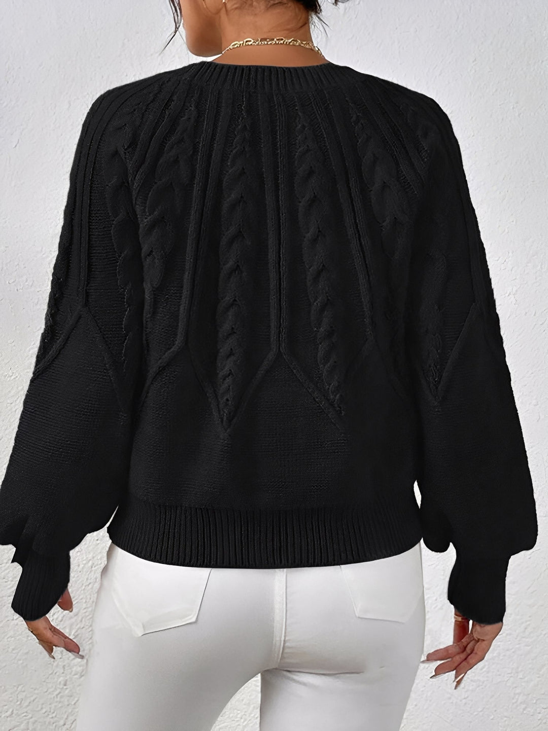 Adelgunde | Oversized Strickpullover mit Rundhalsausschnitt