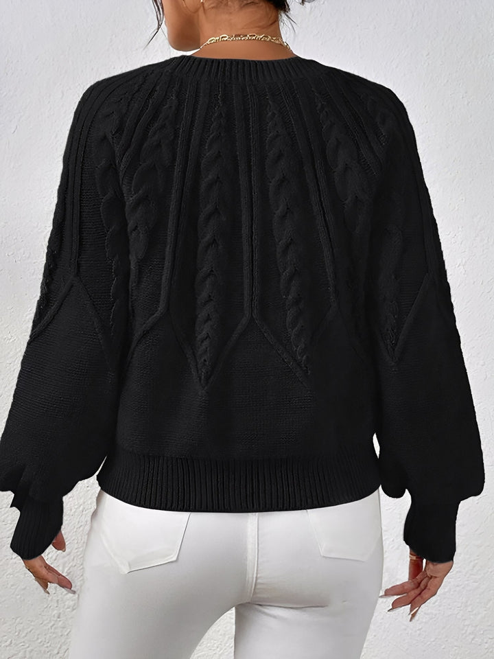 Adelgunde | Oversized Strickpullover mit Rundhalsausschnitt