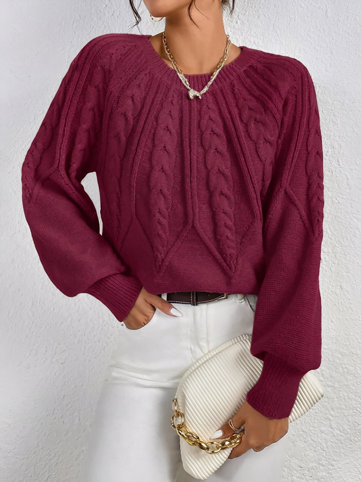 Adelgunde | Oversized Strickpullover mit Rundhalsausschnitt