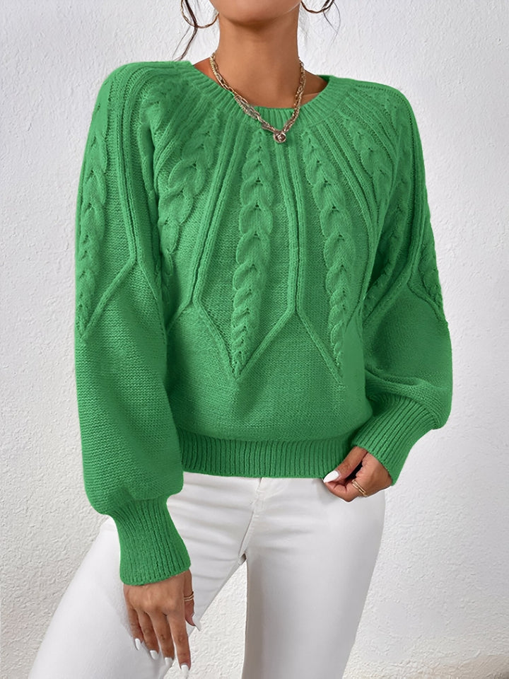 Adelgunde | Oversized Strickpullover mit Rundhalsausschnitt