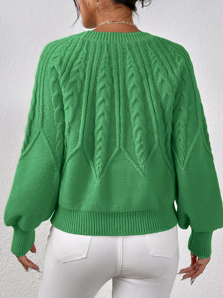 Adelgunde | Oversized Strickpullover mit Rundhalsausschnitt