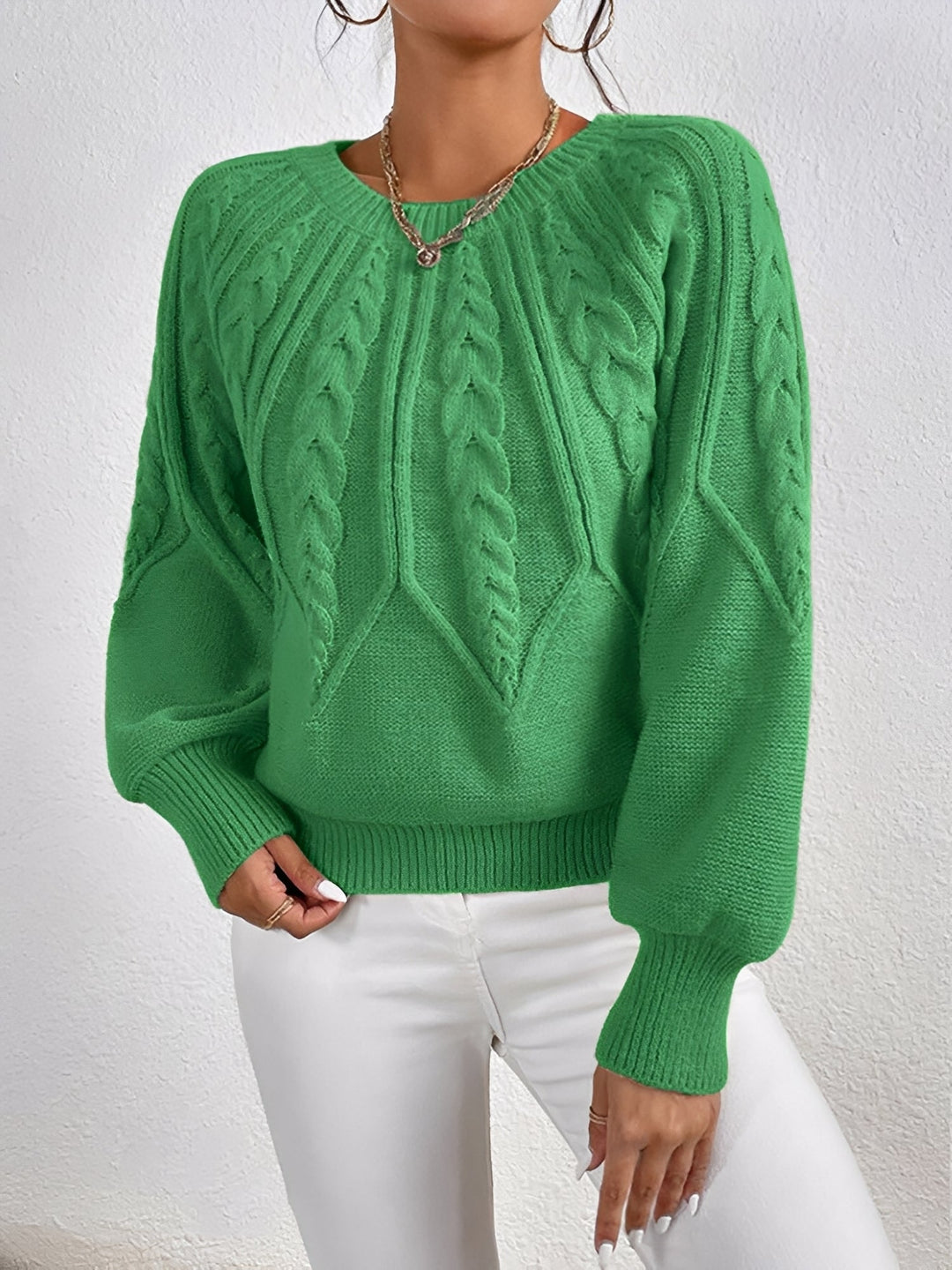 Adelgunde | Oversized Strickpullover mit Rundhalsausschnitt