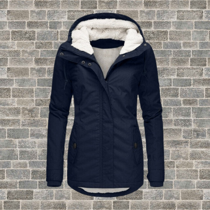 Freya | Dame Lang Vinterparka med Sherpafor og Hætte