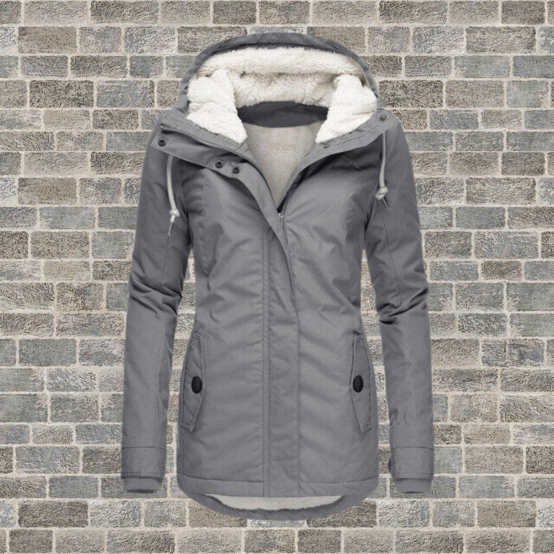 Freya | Dame Lang Vinterparka med Sherpafor og Hætte