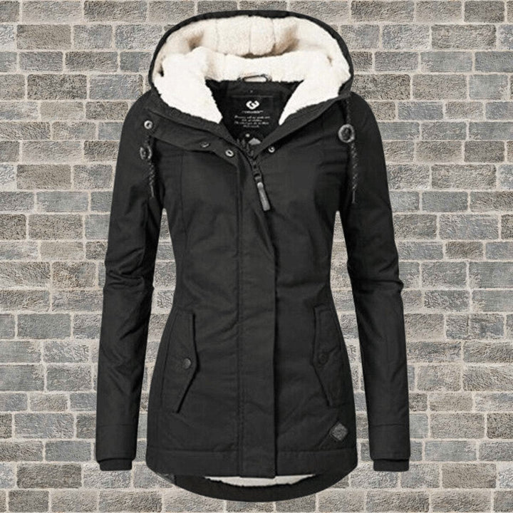 Freya | Dame Lang Vinterparka med Sherpafor og Hætte