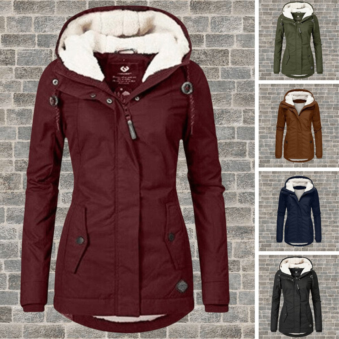 Freya | Dame Lang Vinterparka med Sherpafor og Hætte