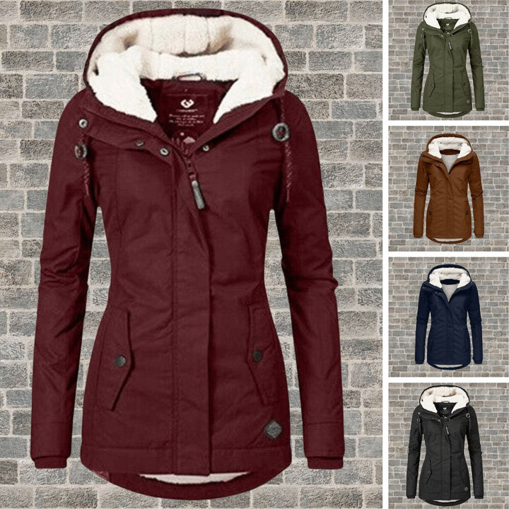 Freya | Dame Lang Vinterparka med Sherpafor og Hætte