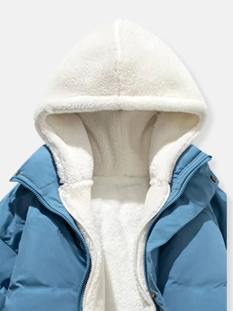 Mia | Dame Quiltet Pufferjakke med Fleecefor og Hætte