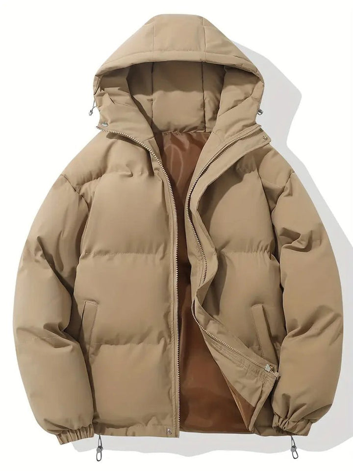 Mia | Dame Oversized Pufferjakke med Hætte og Høj Krave
