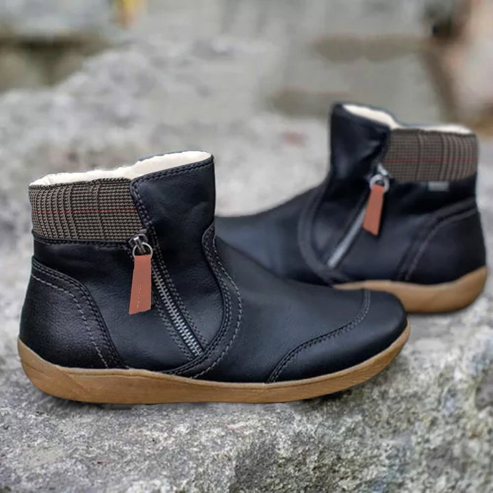 Lily | Dame Flade Chelsea Boots i Vandafvisende Læder