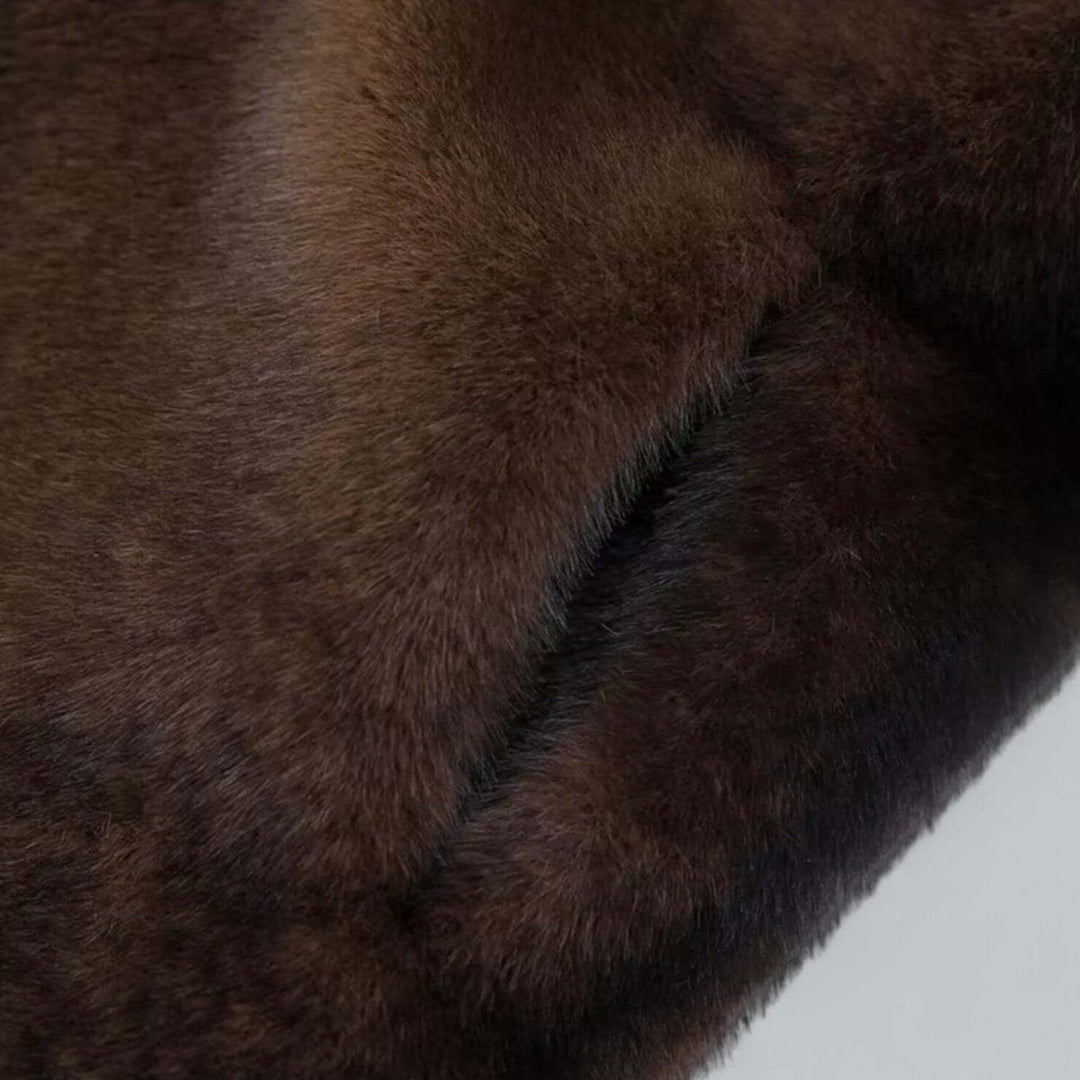 Sophie | Dame Ankellang Fake Fur Frakke